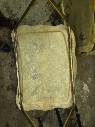 vinatge fiberglass tv tables