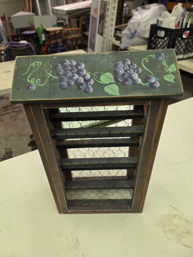 Decorative wine bottle rack