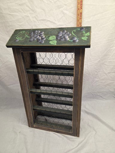Decorative wine bottle rack