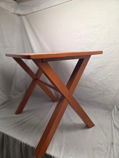 Small Orange Wooden Table