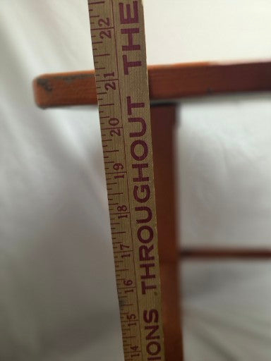 Small Orange Wooden Table