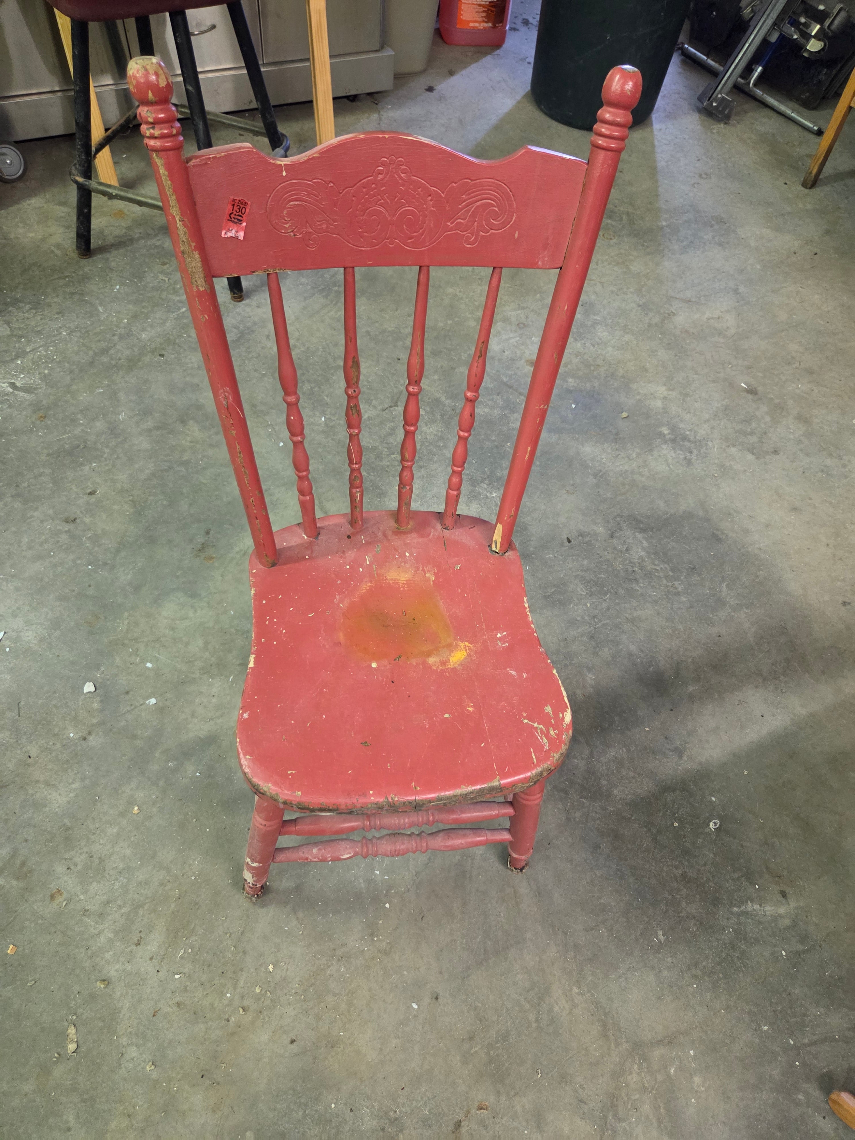 Red Farmhouse Chair