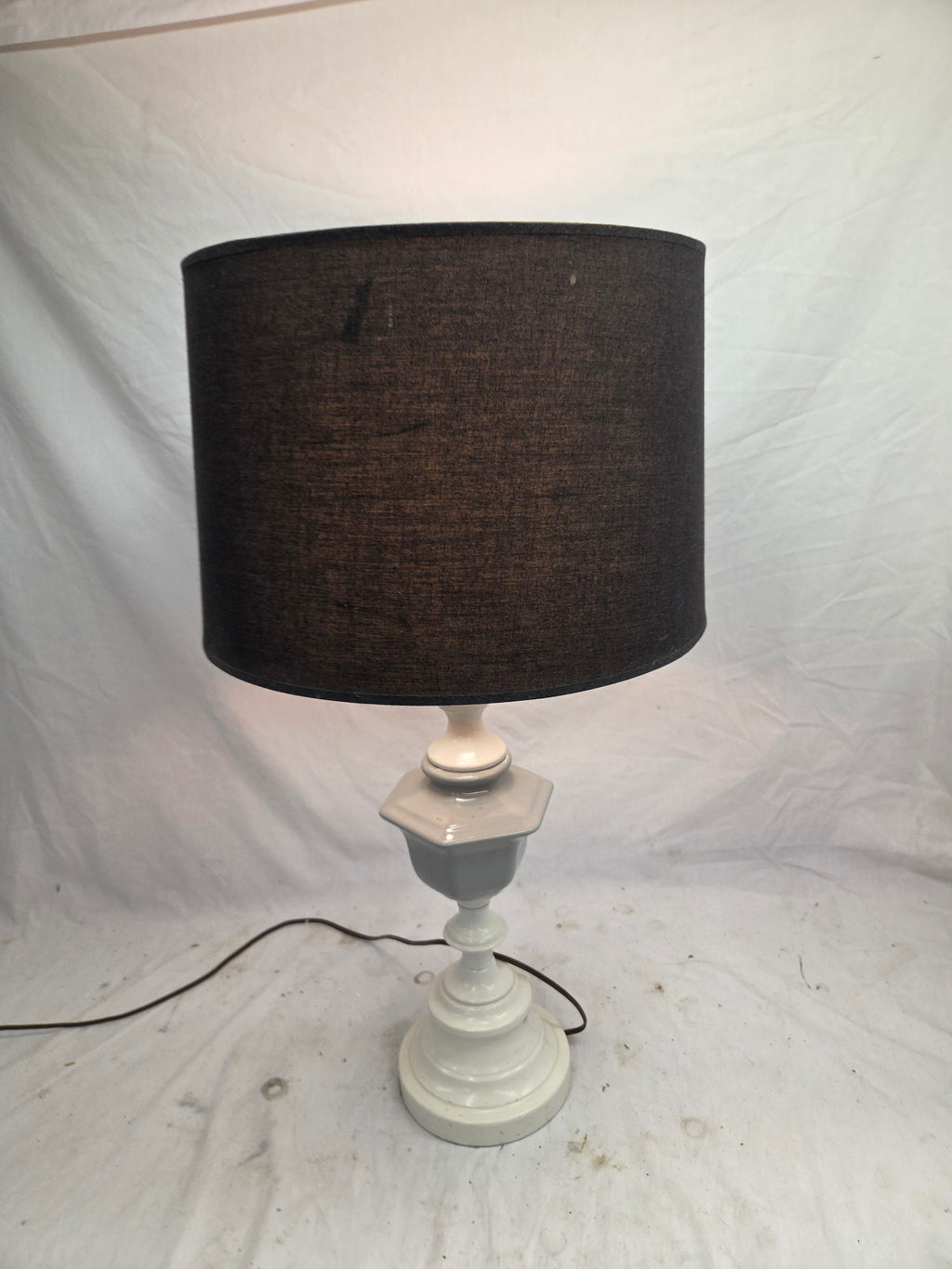 White Lamp with Black Shade