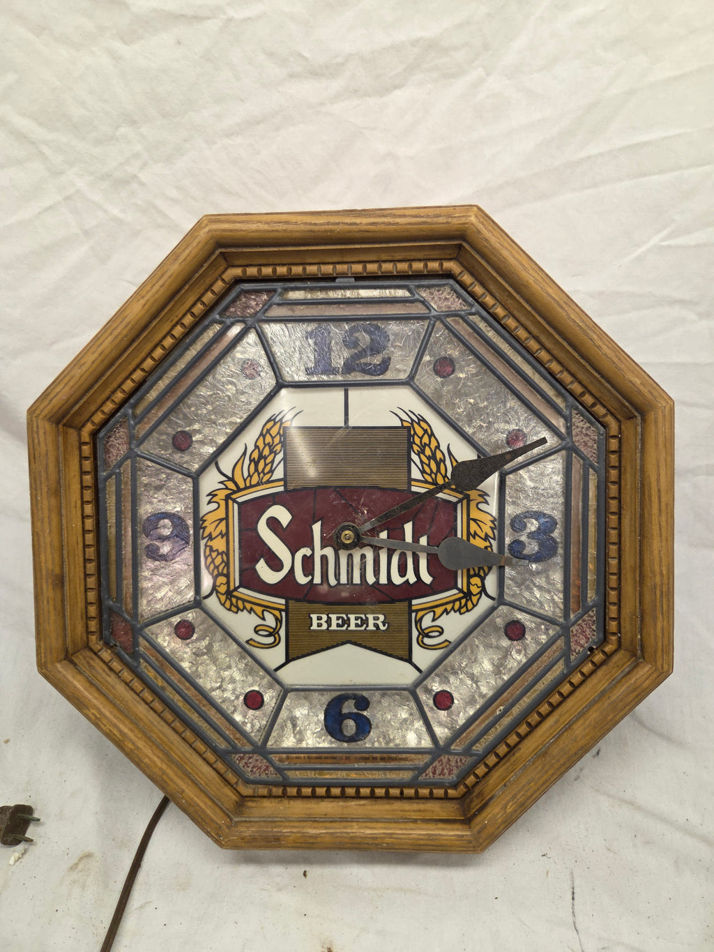 Schmidt Beer Backlit Clock
