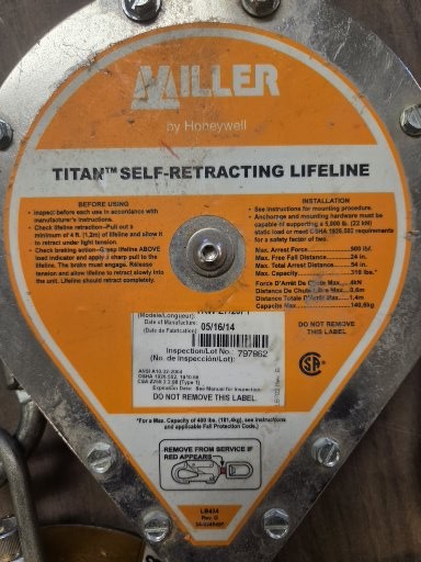 Miller Retractable Lifeline