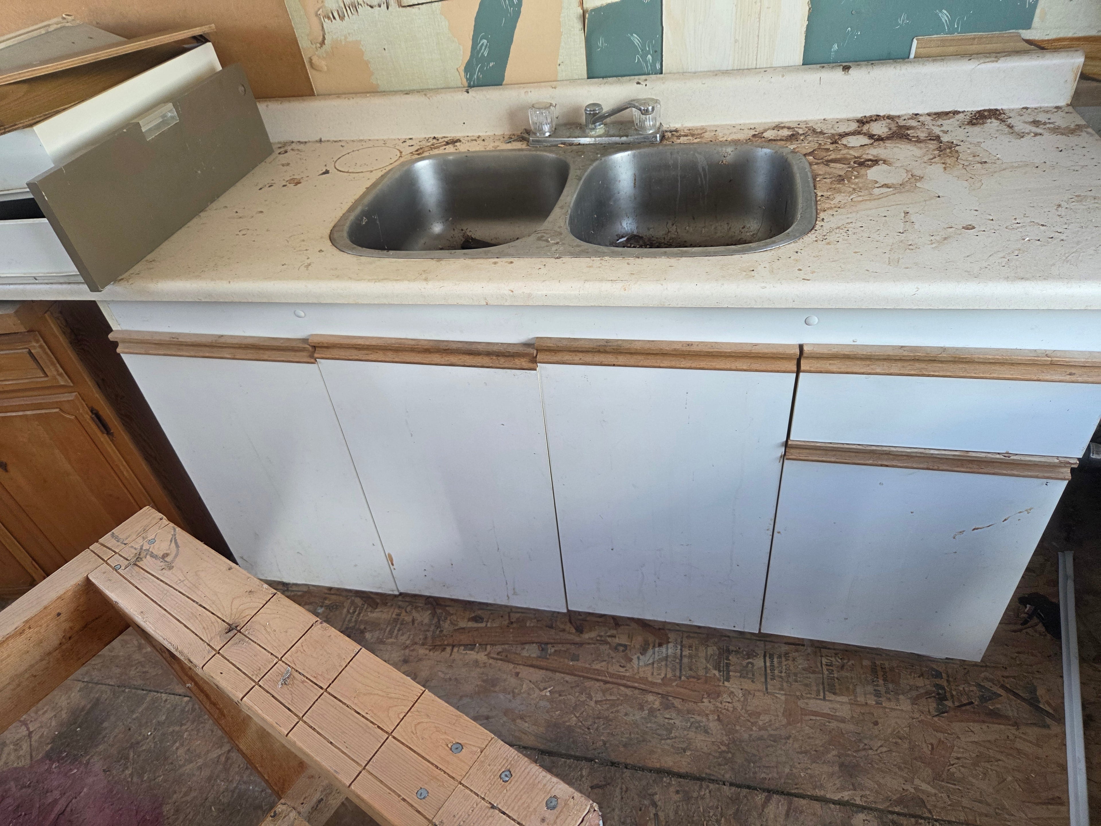 Lower Cabinet with Counter, Sink & Faucet