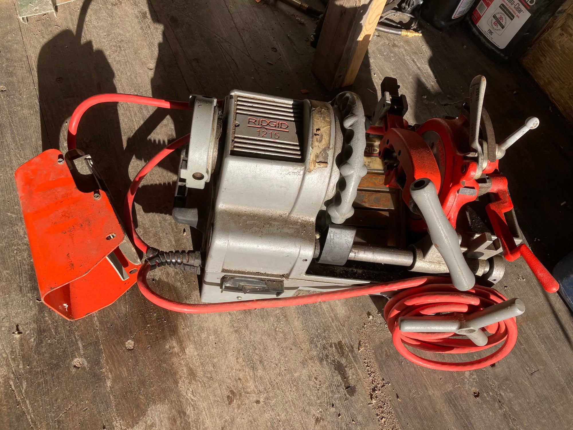 Ridgid Model 1215 Pipe Threading Machine