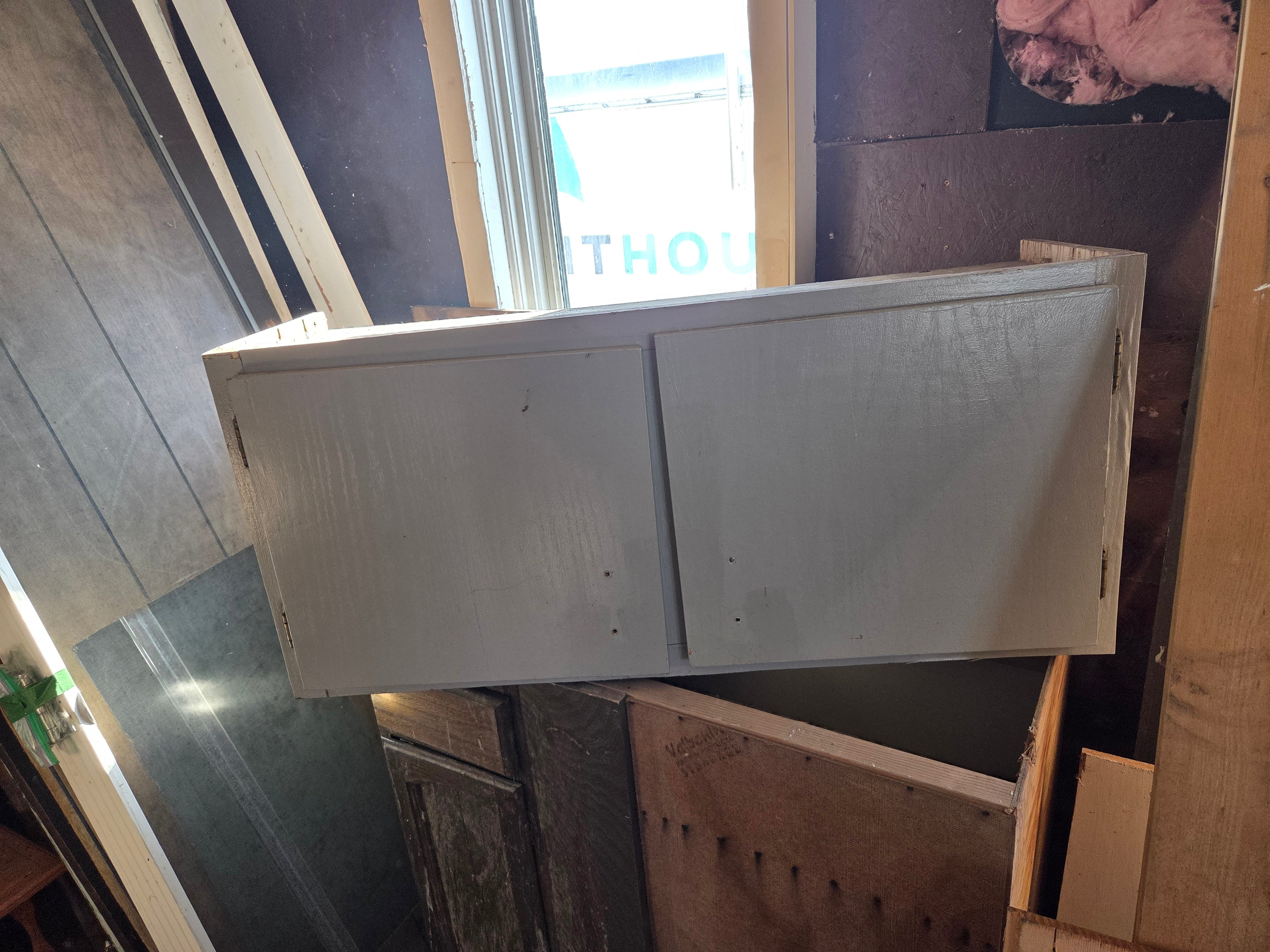 Small Upper Cabinet with Cupboard Doors