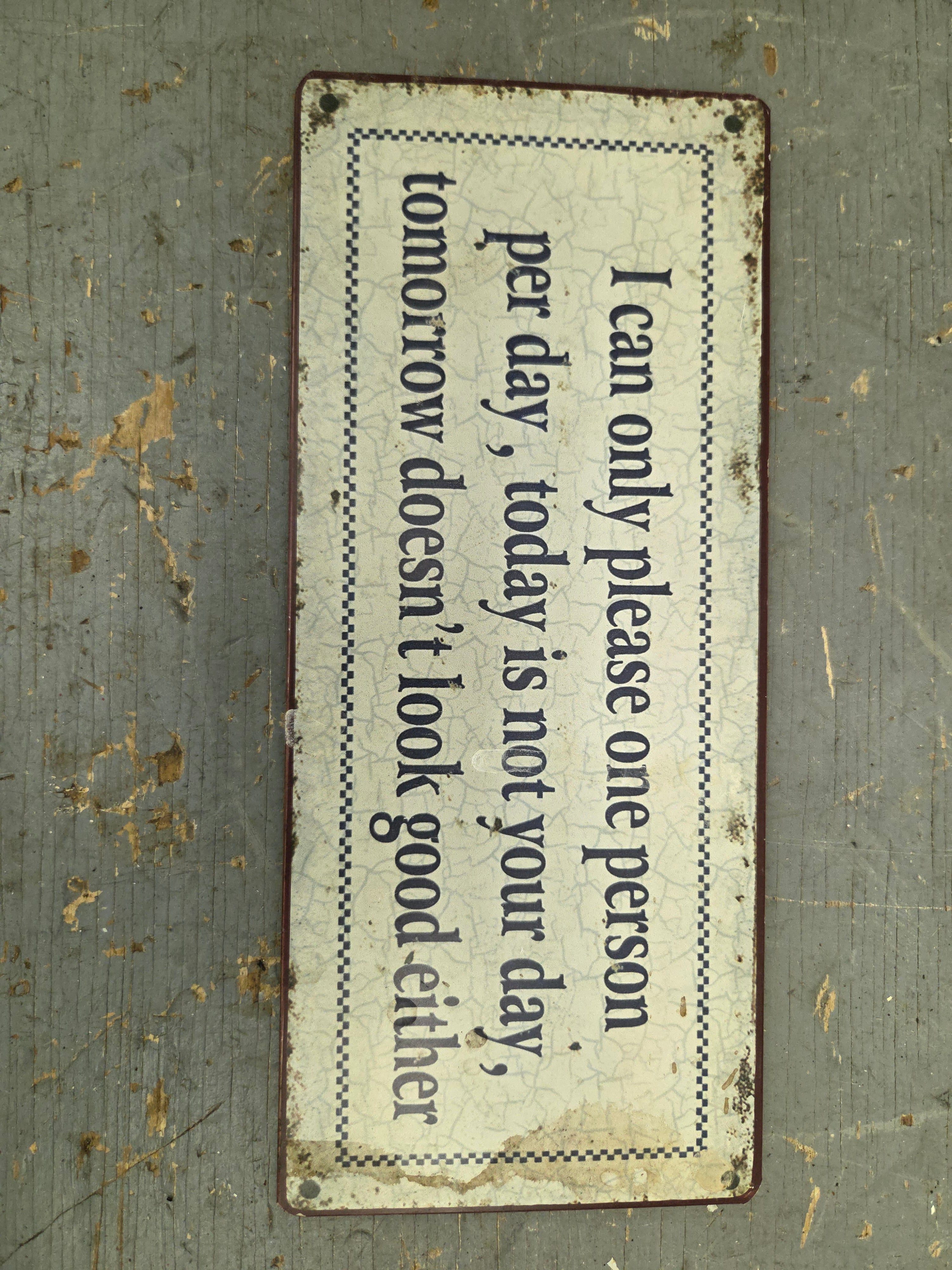 Metal Sign